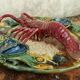 Trompe l'oeil slip dish.