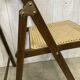 Paire de chaises pliantes avec cannage