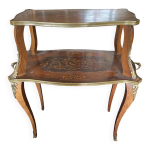 Desserte, table à thé - bois rose marqueterie