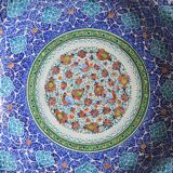 Plat metal emaille art islamique