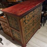Savoyarde painted 3 drawer dresser