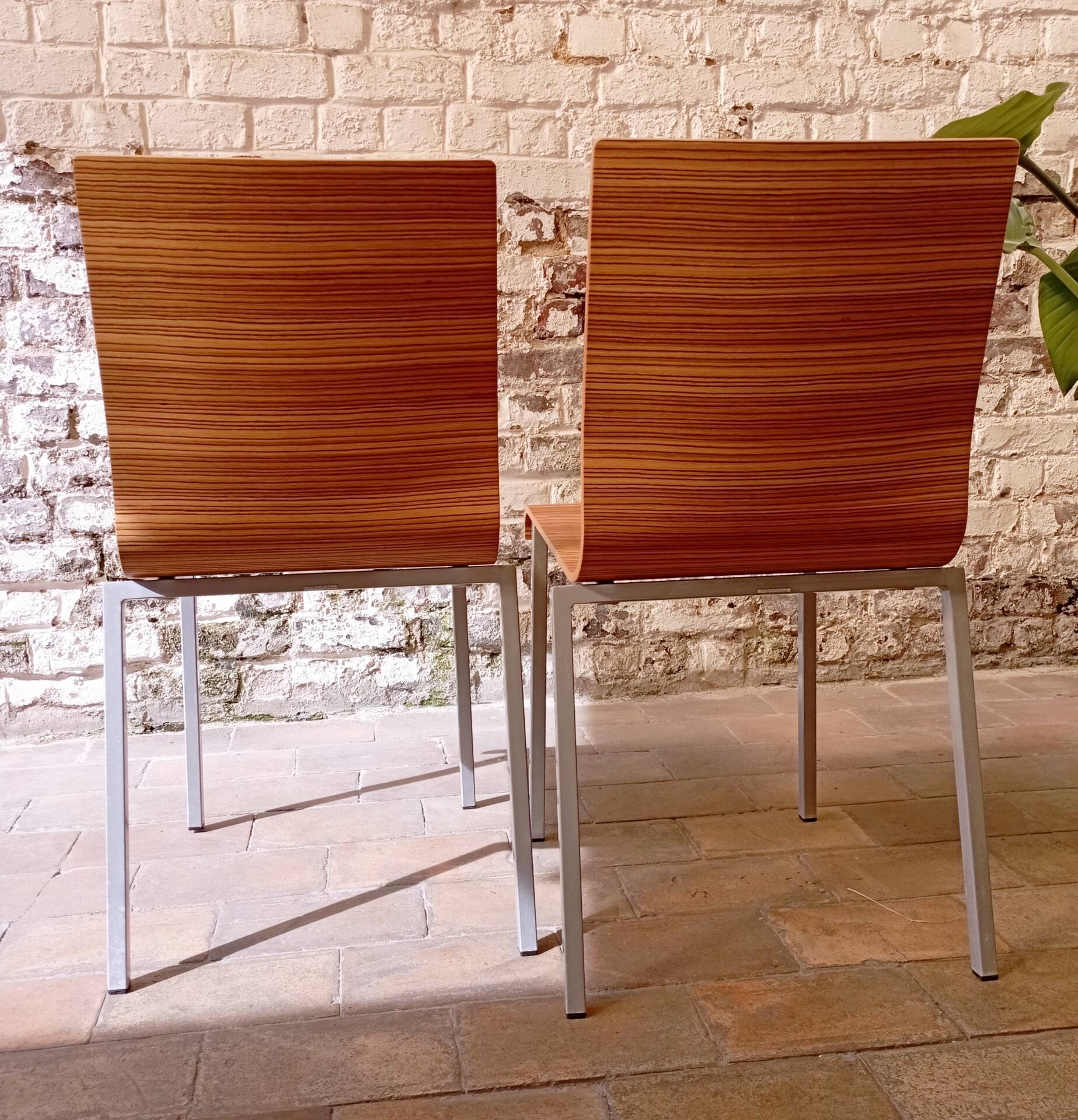 Pair of vintage Kuadra chairs / Pedrali - Italian design