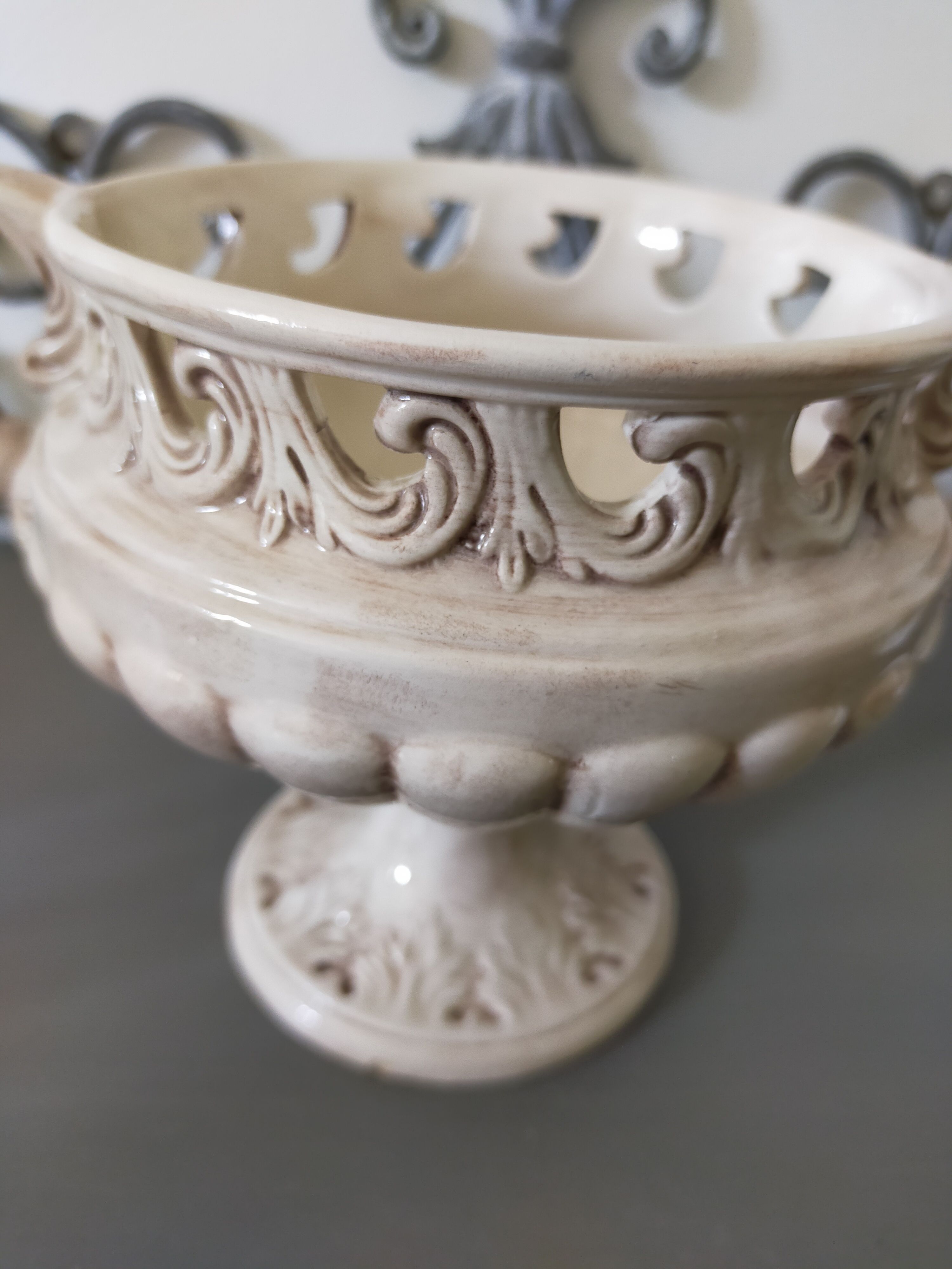 Cache Pot Ancien C ramique Ancien maill e Sign Style M dicis 