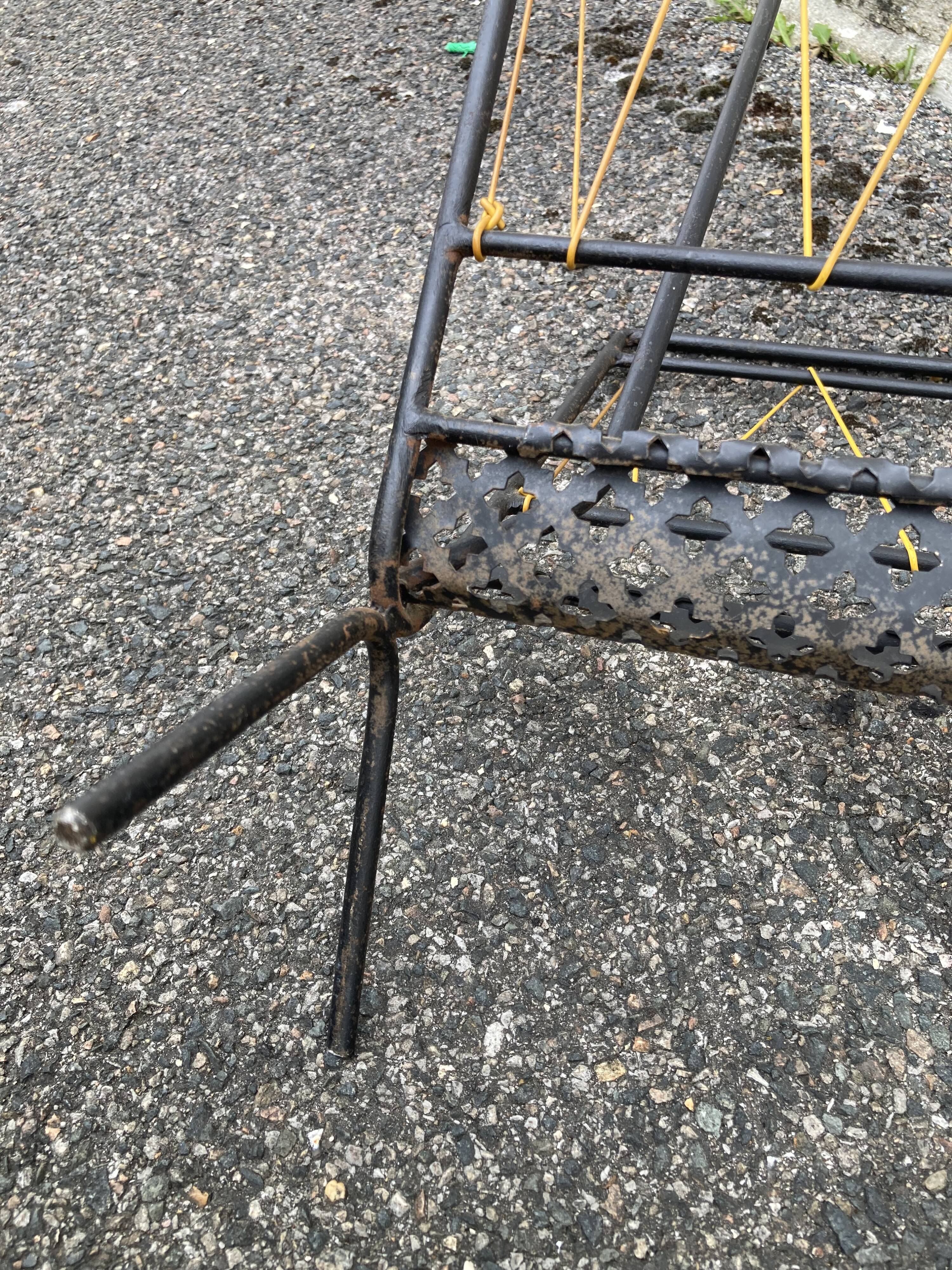 Magazine rack in the style of Mathieu Matégot (1910-2001)