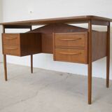 Danish Teak Desk By Gunnar Nielsen For Tibergaarden.