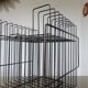 Vinyl rack in black painted metal  1960s