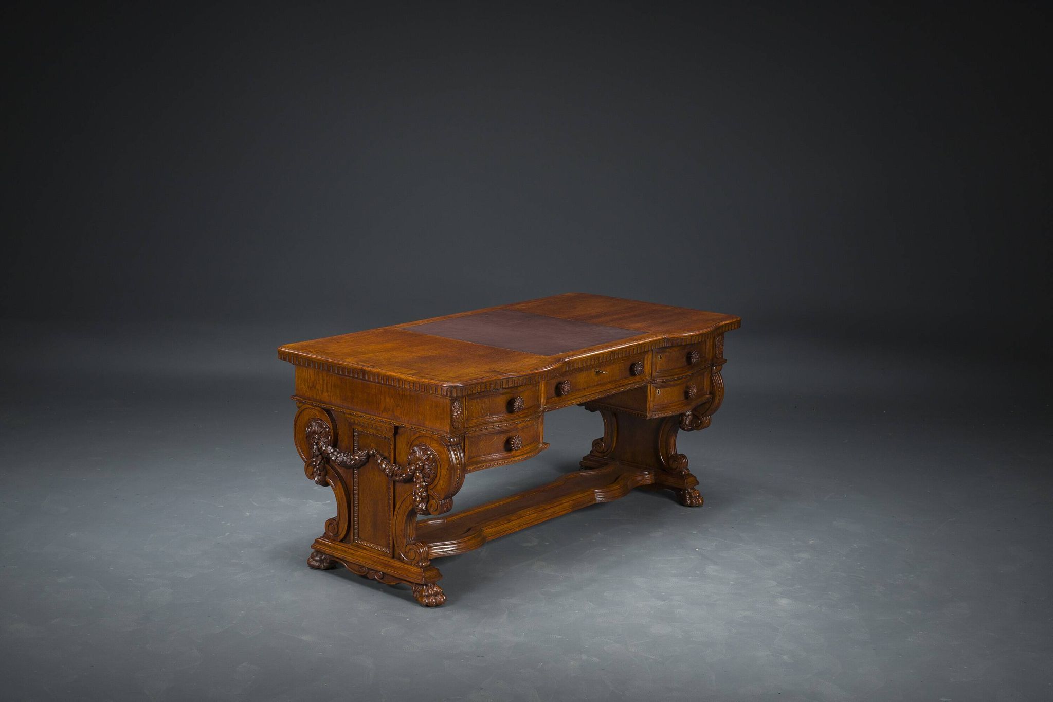 Vintage Neo-Renaissance Desk, 1920s