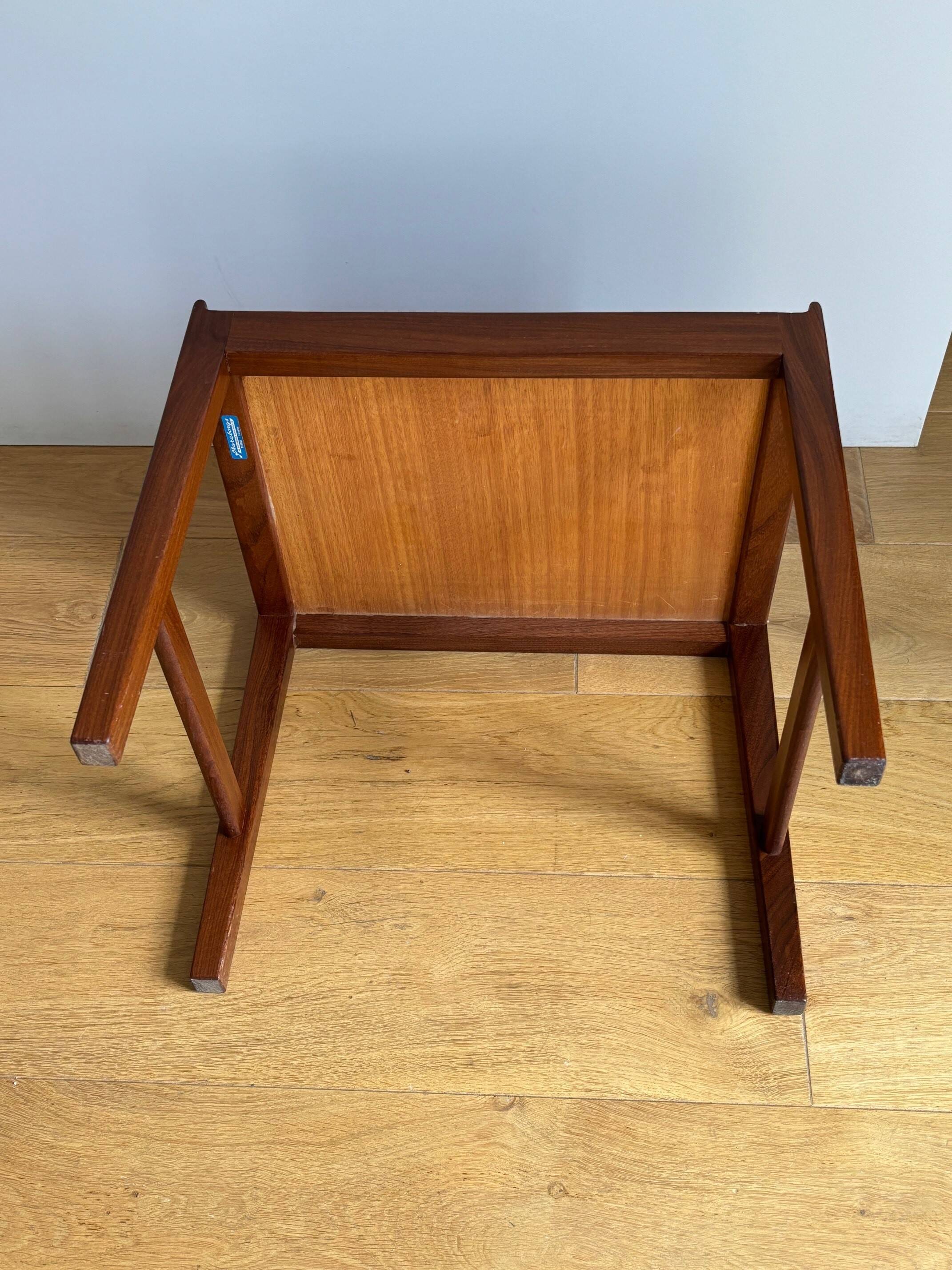table de chevet ou d'appoint teck et palissandre - Suède années 50/60