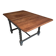 Farm table with twisted legs and 2 drop leaves.