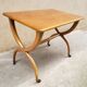 Side table on wheels Italian design 50s