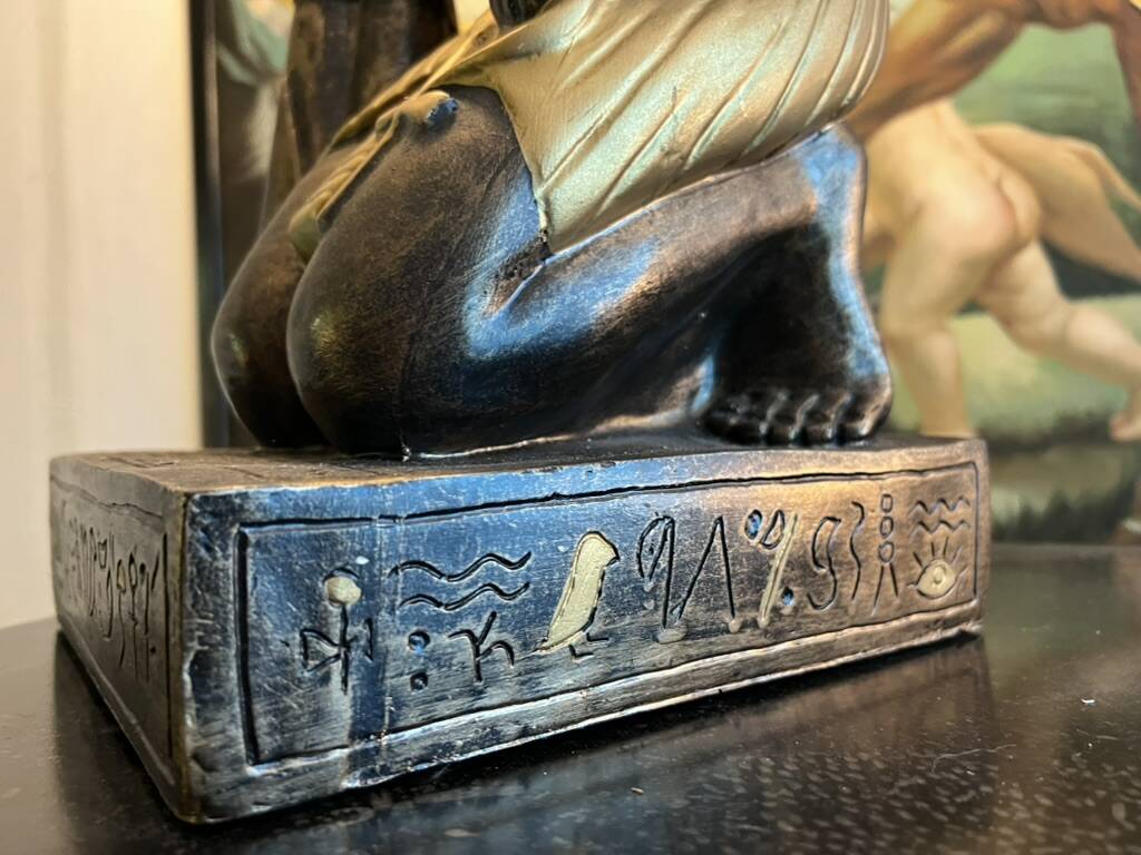 Large Egyptian lamp in the style of Tutankhamun – Vintage Egyptomania
