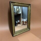 miroir ancien feuille d or bois