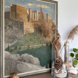 Peinture l’acropole d’Athènes 1934