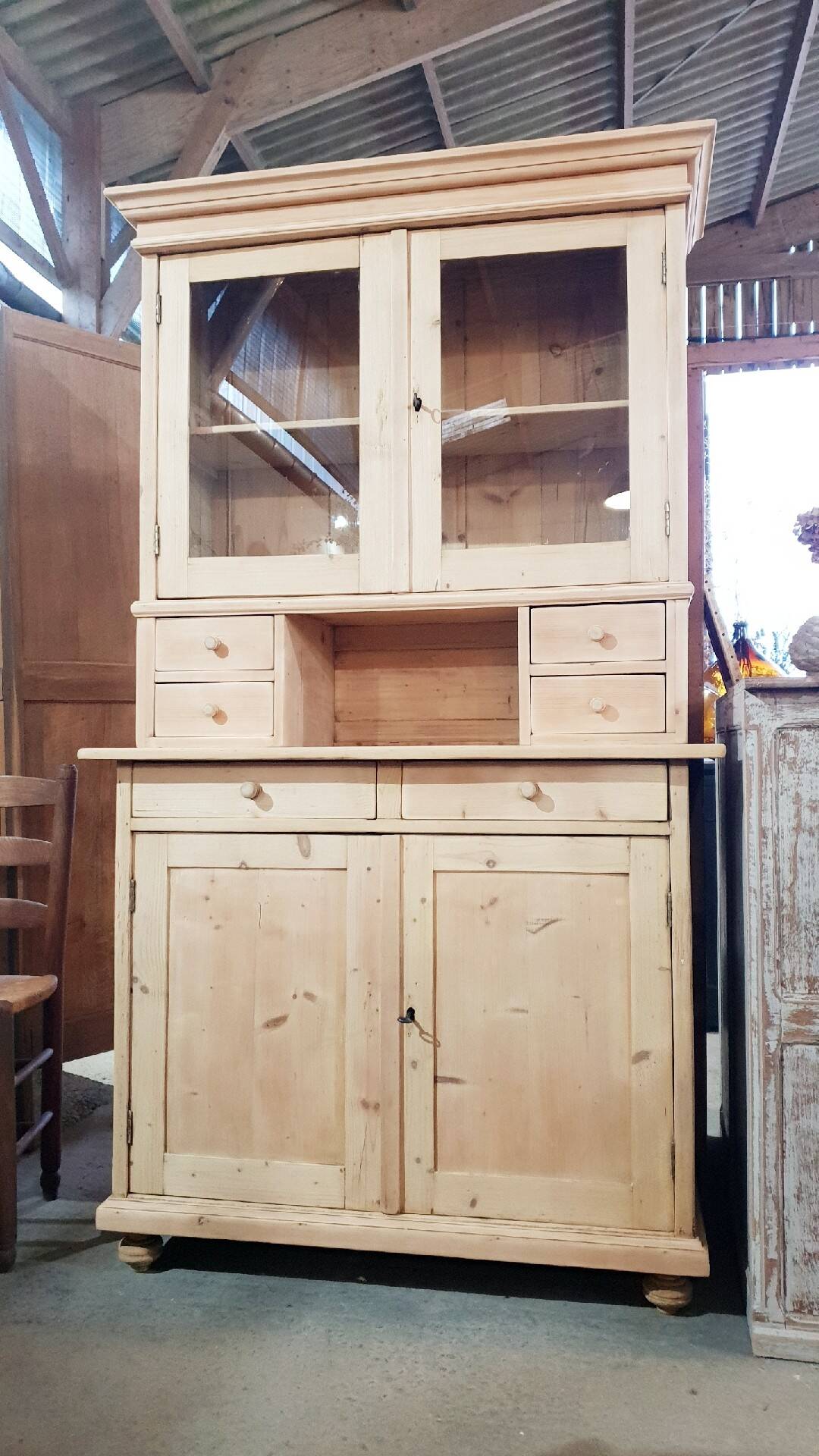 Old sideboard in two parts