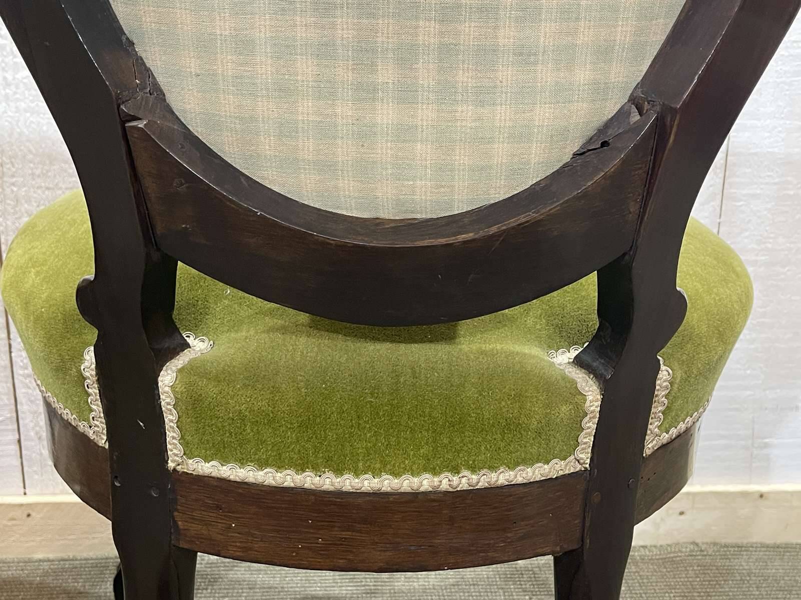 Paire de chaises d'époque Napoléon III en palissandre - 19ème