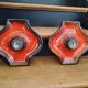 Pair of Fat Lava Ceramic Wall Lights by Hustadt Leuchten, 1970s
