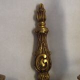 Pair of French Traditional Style Bronze Mid Century Double Wall Lights