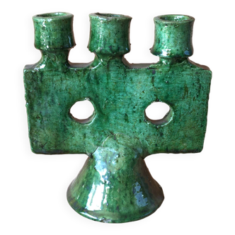 Tamegroute pottery candle holder