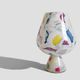 Postmodern Italian Murano Art Glass Chalice, Abstract Decoration, 1980s