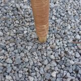 Rattan armchair and rattan coffee table from the 70s