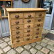 Oak craft cabinet with drawers