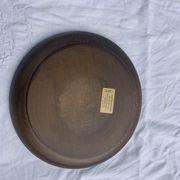 Assiette en bois peinte à la main de karnten Autriche vintage