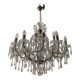 Large Crystal Beaded Pink Murano Glass Chandelier