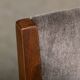 Fritz Hansen Armchair in stained beech wood and warm Grey Mohair, 1940s