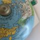 Globe vintage 1960 terrestre doré Taride tripode - 28 cm