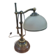 Lampe de bureau bois et bronze