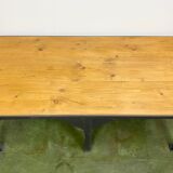 Table basse industrielle noire, années 1970