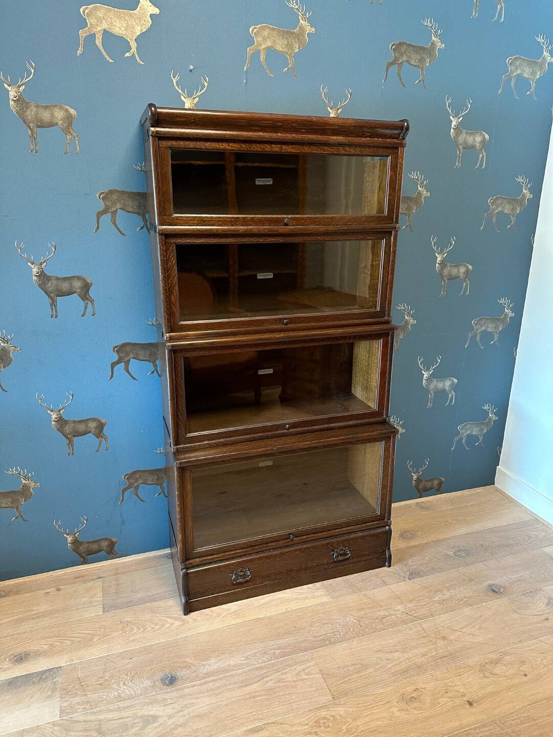 Antique oak Globe Wernicke Bookcase