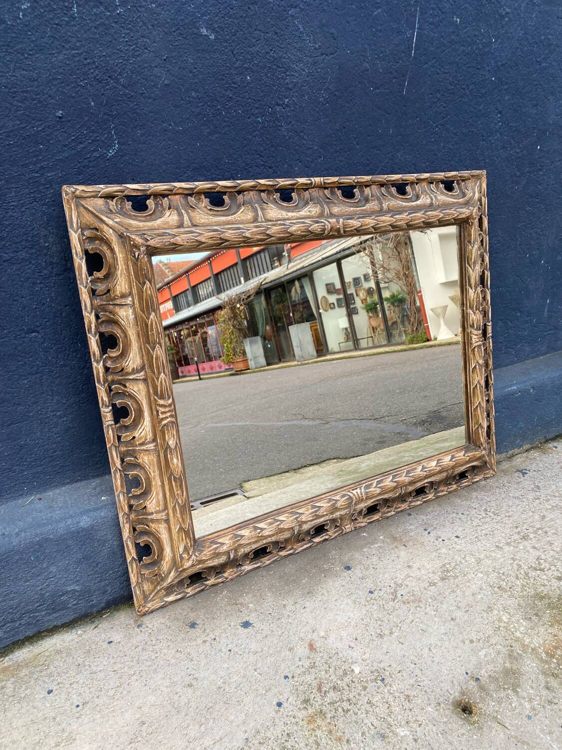 Wooden mirror