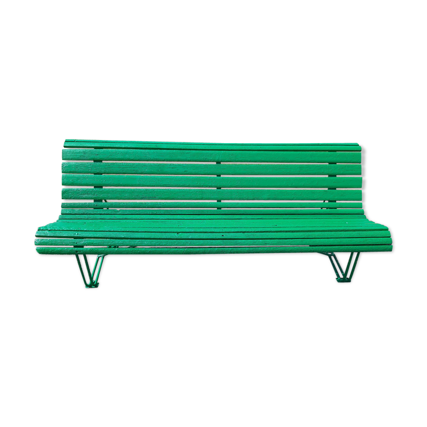 Iron and wood bench year 60s