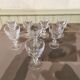 Suite de 8 verres à vin en cristal