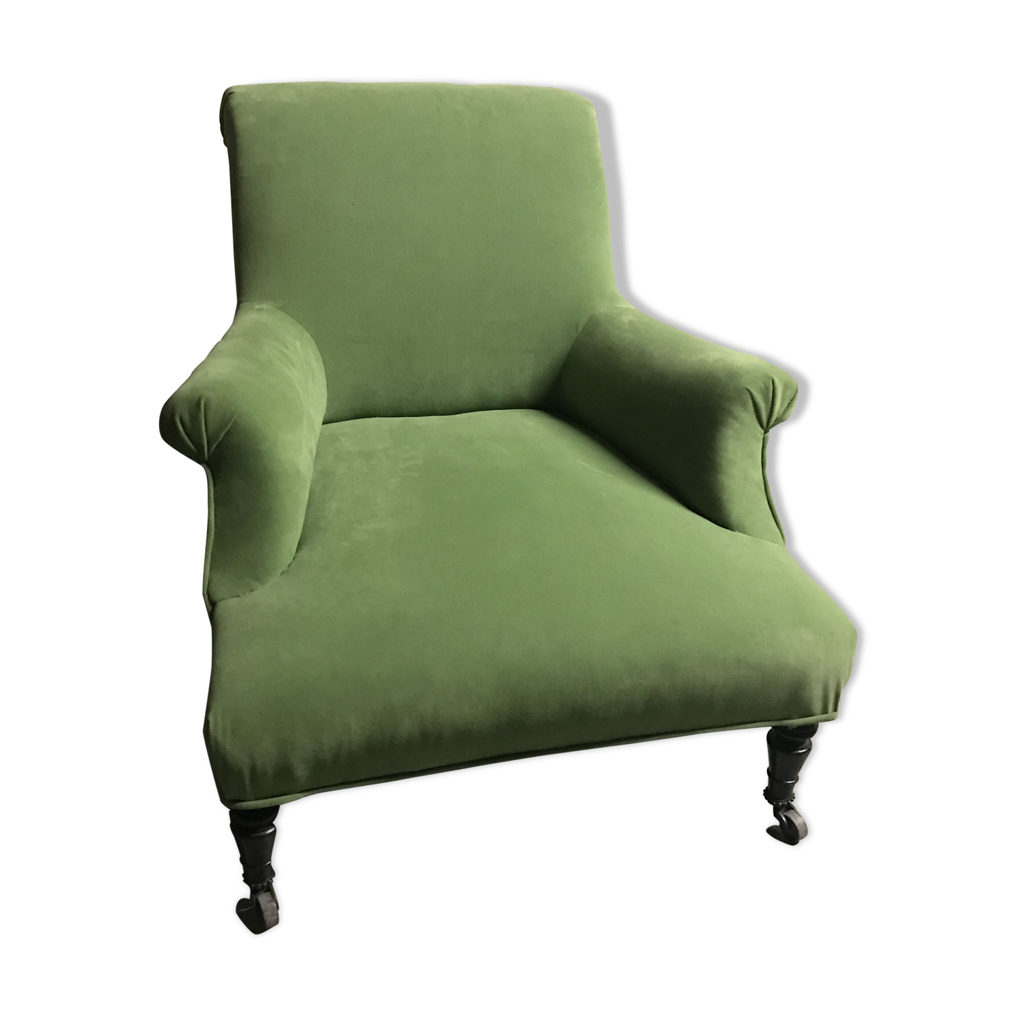 Fauteuil  Napoléon III vert