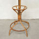 Bamboo and rattan coat holder, 1960