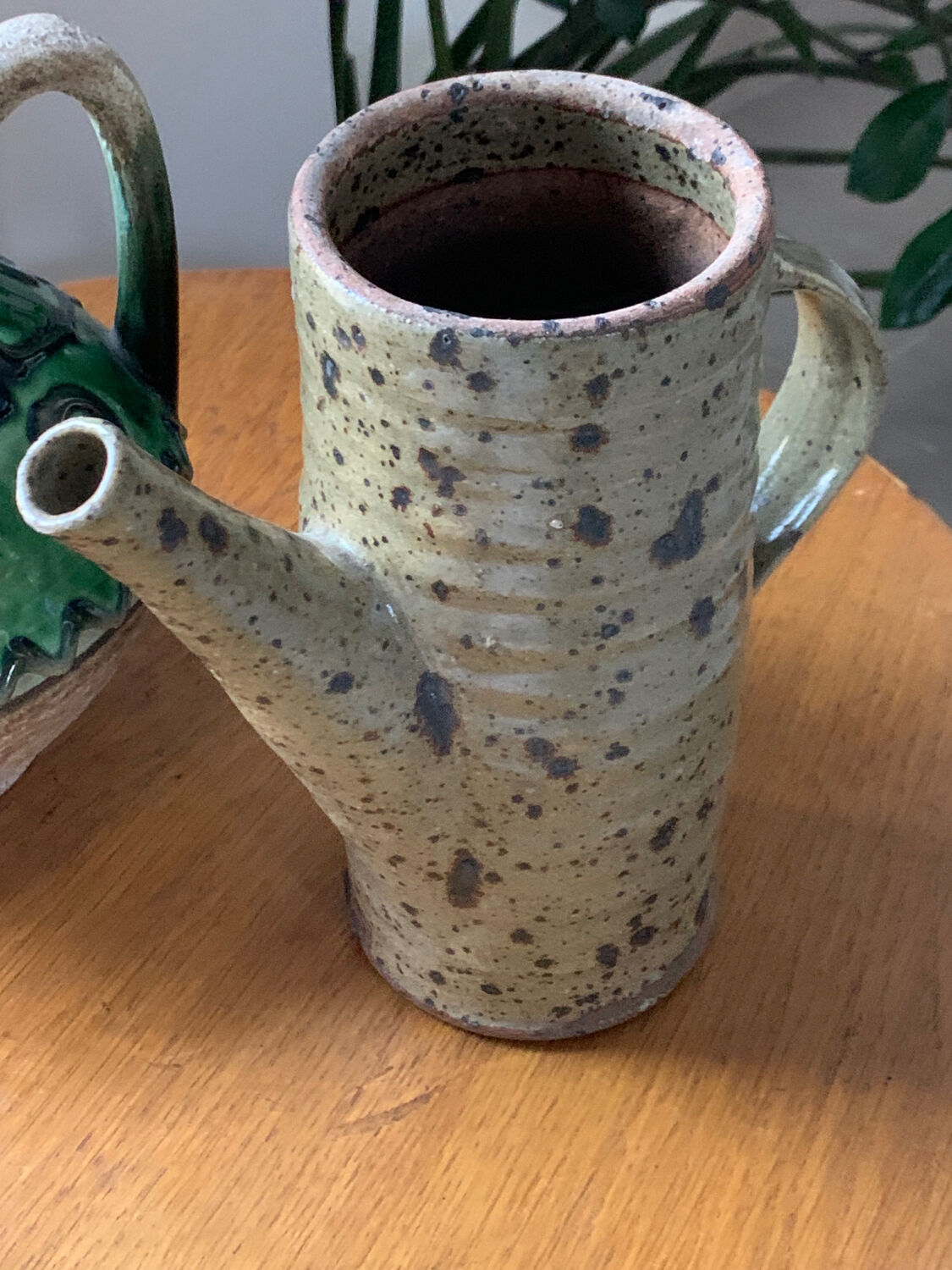 Gustave Tiffoche pyrite stoneware pitcher
