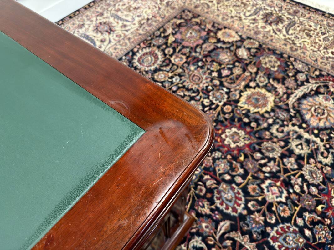 Classic English Chesterfield Partnerdesk Desk