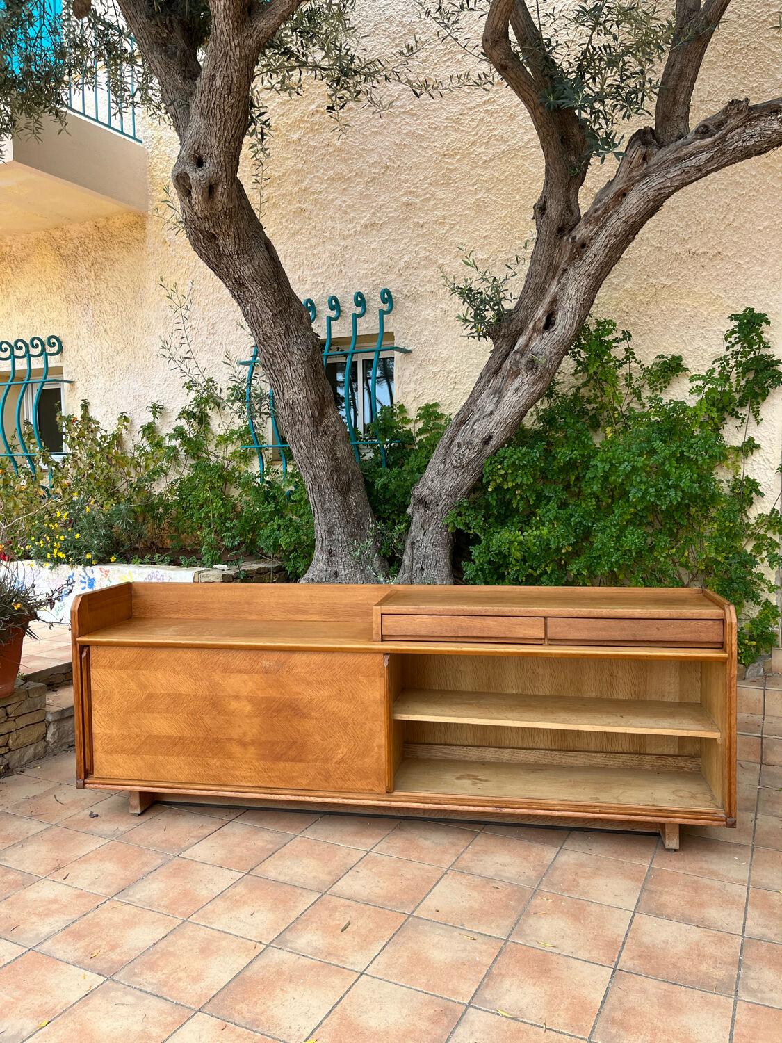 Guillerme and Chambron oak sideboard, 1950