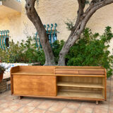 Guillerme and Chambron oak sideboard 1950