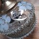 Chandelier crystal décor polished flowers, vintage 1950 style art deco