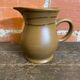 Old pichet sarreguemines beige ceramic 1970s vintage