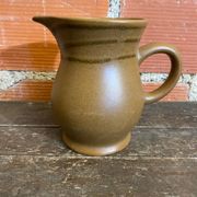 Old pichet sarreguemines beige ceramic 1970s vintage