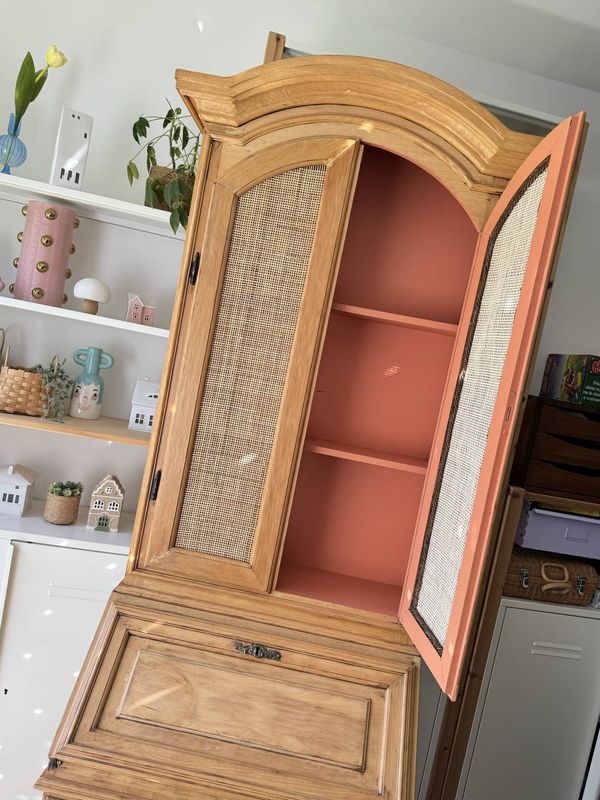 Meuble secrétaire vintage - armoire de rangement