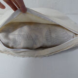 Vintage ecru crochet cushions