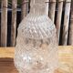 Glass floral carafe