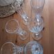 6 antique champagne flutes