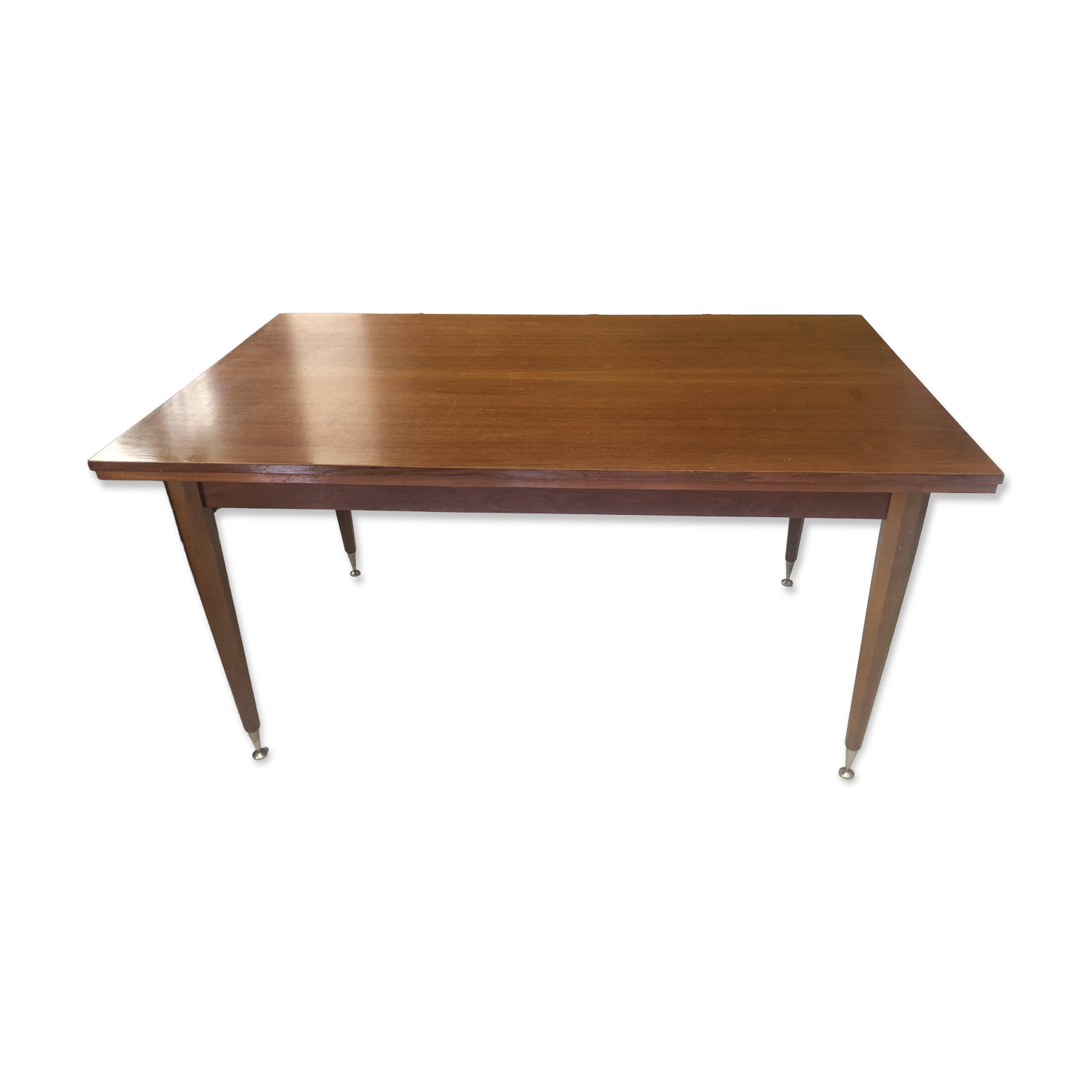 Mid-century Scandinavian dining table (with integrated extensions)