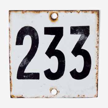 Old house number in email 233
